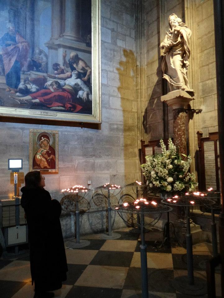 Inside the Cathédrale Notre Dame